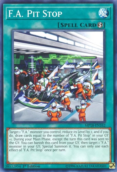 F.A. Pit Stop (MP18-EN162) [2018 Mega-Tins Mega Pack]