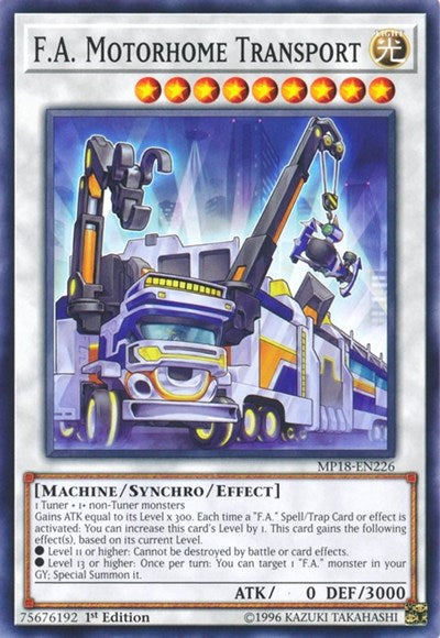 F.A. Motorhome Transport (MP18-EN226) [2018 Mega-Tins Mega Pack]
