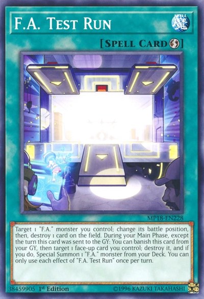 F.A. Test Run (MP18-EN228) [2018 Mega-Tins Mega Pack]