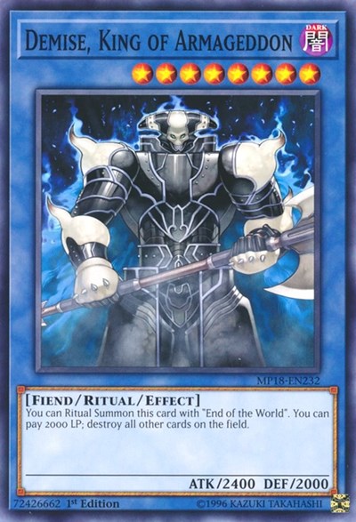 Demise, King of Armageddon (MP18-EN232) [2018 Mega-Tins Mega Pack]