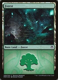 Forest - Golgari (A06) (6) [Launch Party & Release Event Promos]