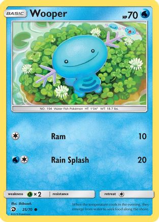 Wooper 025/70  Dragon Majesty - Common