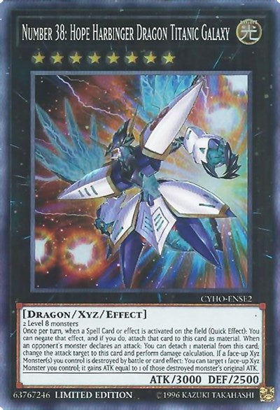 Number 38: Hope Harbinger Dragon Titanic Galaxy (CYHO-ENSE2) [Cybernetic Horizon]