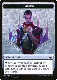 Emblem - Ral, Izzet Viceroy (7) [Guilds of Ravnica]