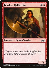 Fearless Halberdier (100) [Guilds of Ravnica]