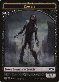 Zombie Token (2) [Mythic Edition: Guilds of Ravnica]