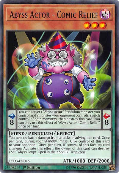 Abyss Actor - Comic Relief (LED3-EN046) [Legendary Duelists: White Dragon Abyss]