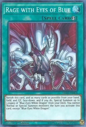 Rage with Eyes of Blue (LED3-EN004) - Legendary Duelists: White Dragon Abyss 1st Edition