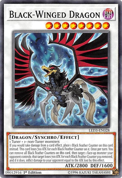 Black-Winged Dragon (LED3-EN028) [Legendary Duelists: White Dragon Abyss]