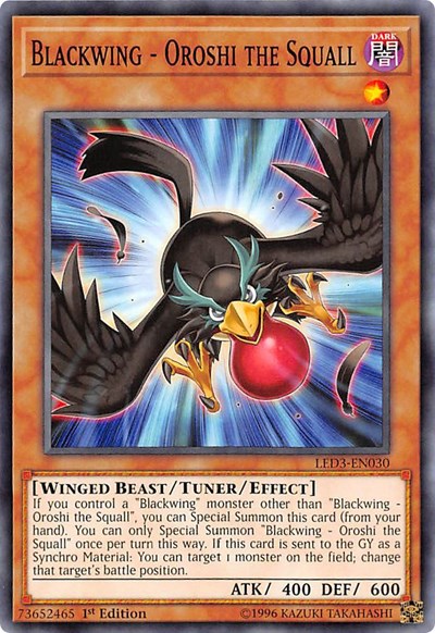 Blackwing - Oroshi the Squall (LED3-EN030) [Legendary Duelists: White Dragon Abyss]