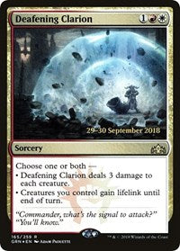 Deafening Clarion (165) [Prerelease Cards]