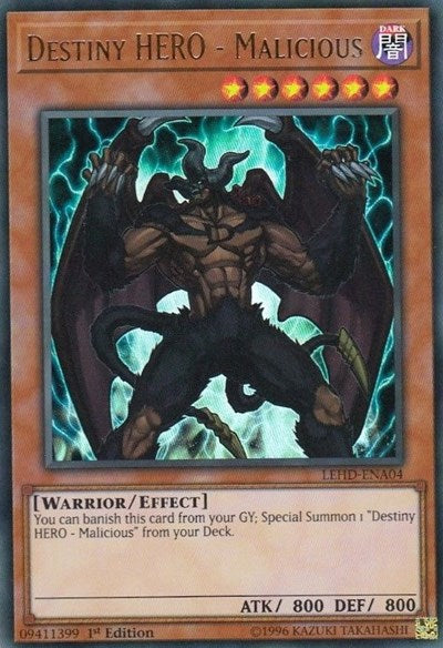 Destiny HERO - Malicious (UR) (LEHD-ENA04) [Legendary Hero Decks]