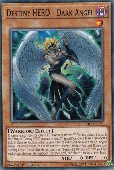 Destiny HERO - Dark Angel (LEHD-ENA09) [Legendary Hero Decks]