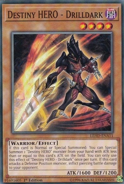Destiny HERO - Drilldark (LEHD-ENA11) [Legendary Hero Decks]