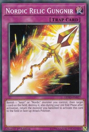 Nordic Relic Gungnir (LEHD-ENB27) - Legendary Hero Decks 1st Edition