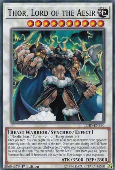 Thor, Lord of the Aesir (LEHD-ENB30) [Legendary Hero Decks]