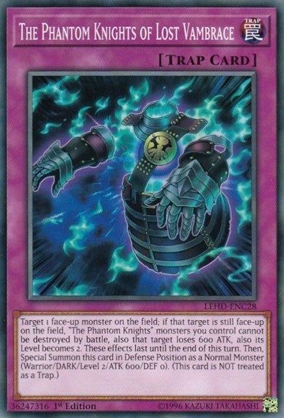 The Phantom Knights of Lost Vambrace (LEHD-ENC28) [Legendary Hero Decks]