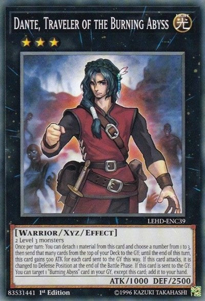 Dante, Traveler of the Burning Abyss (LEHD-ENC39) [Legendary Hero Decks]