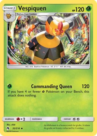 Vespiquen 032  SM  Lost Thunder - Uncommon