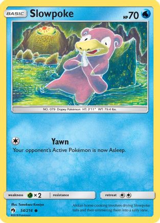 Slowpoke 054/214  SM  Lost Thunder - Common