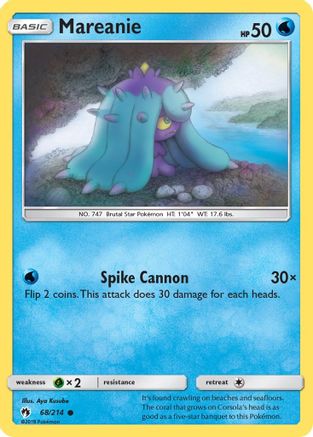 Mareanie (68) 068  SM  Lost Thunder - Common