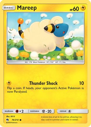 Mareep (76) 076/214  SM  Lost Thunder - Common
