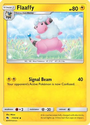 Flaaffy 077/214  - Reverse Holofoil SM  Lost Thunder - Uncommon