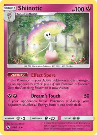 Shiinotic 148/214  - Reverse Holofoil SM  Lost Thunder - Uncommon