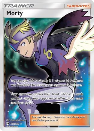 Morty (Full Art) 212  - Holofoil SM  Lost Thunder - Ultra Rare