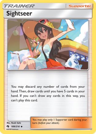 Sightseer 189/214  - Reverse Holofoil SM  Lost Thunder - Uncommon
