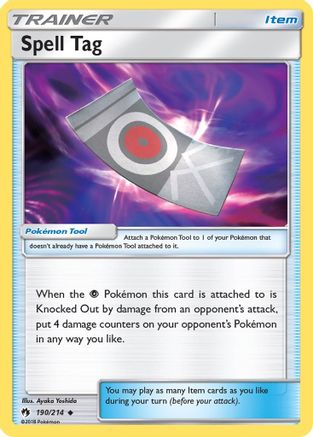 Spell Tag 190/214  SM  Lost Thunder - Uncommon