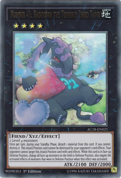 Number 41: Bagooska the Terribly Tired Tapir (AC18-EN021) [Advent Calendar 2018]