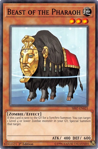 Beast of the Pharaoh (SR07-EN021) [Structure Deck: Zombie Horde]