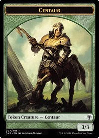 Centaur (007) // Elemental (010) Double-Sided Token (7 // 10) [Guilds of Ravnica: Guild Kits]