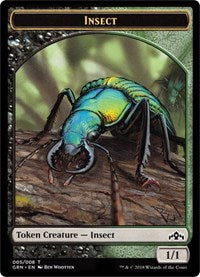 Insect // Saproling Double-Sided Token (5 // 5) [Guilds of Ravnica: Guild Kits]