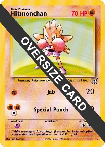 Hitmonchan - 2 (Best of Game 2 Promo) (002) [Jumbo Cards]