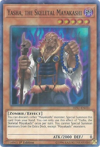 Yasha, the Skeletal Mayakashi (HISU-EN031) [Hidden Summoners]