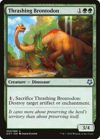 Thrashing Brontodon (50) [Magic Game Night]