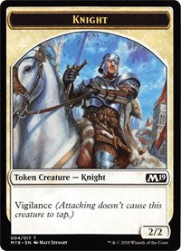 Knight // Goblin Double-Sided Token (Game Night) (4 // 11) [Core Set 2019]