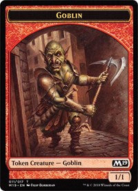 Goblin // Thopter Double-Sided Token (Game Night) (11 // 14) [Core Set 2019]