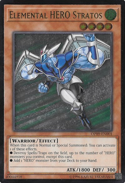 Elemental HERO Stratos (UTR) (OP09-EN001) [OTS Tournament Pack 9]