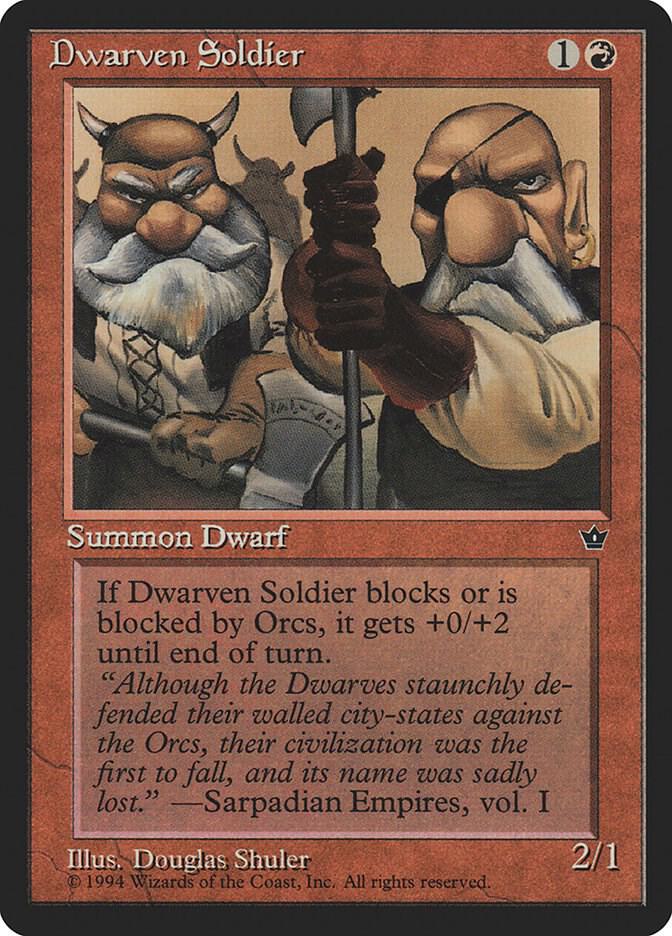 Dwarven Soldier (Shuler) [Fallen Empires]