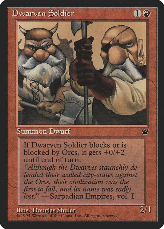 Dwarven Soldier (Shuler) [Fallen Empires]