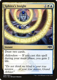 Sphinx's Insight (209) [Ravnica Allegiance]