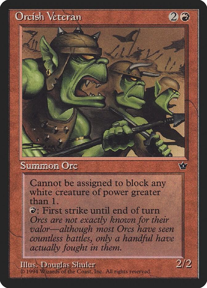Orcish Veteran (Shuler) [Fallen Empires]