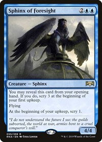 Sphinx of Foresight (55) [Ravnica Allegiance]