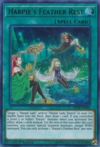 Harpie's Feather Rest (LED4-EN004) [Legendary Duelists: Sisters of the Rose]