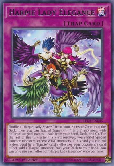 Harpie Lady Elegance (LED4-EN005) [Legendary Duelists: Sisters of the Rose]