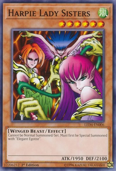 Harpie Lady Sisters (LED4-EN006) [Legendary Duelists: Sisters of the Rose]