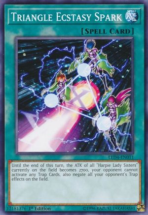 Triangle Ecstasy Spark (LED4-EN011) - Legendary Duelists: Sisters of the Rose 1st Edition
